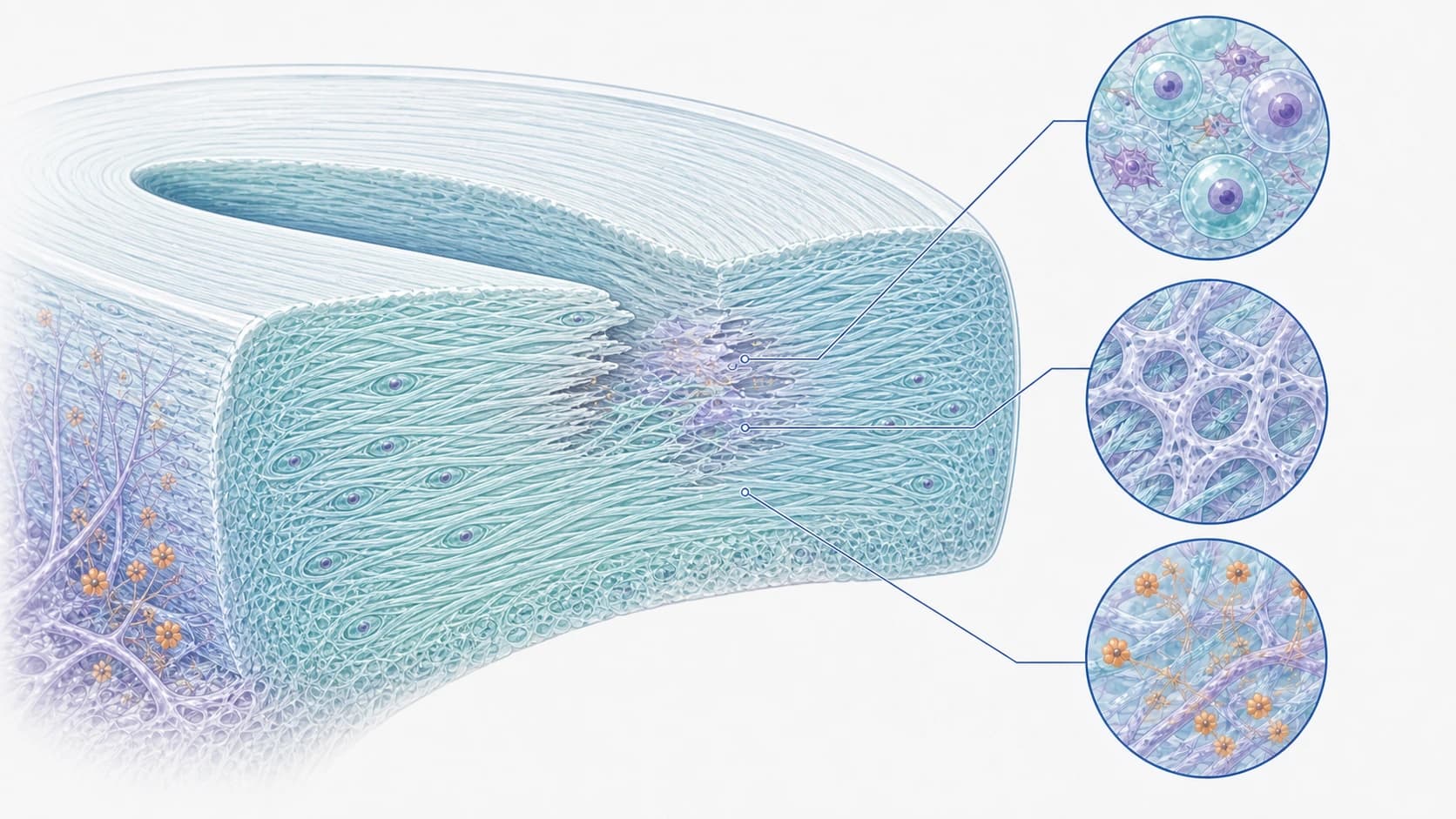 Meniscus pathway illustration